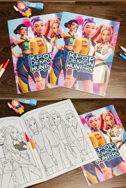 Restocked in new characters Premium quality A4 size coloring book
