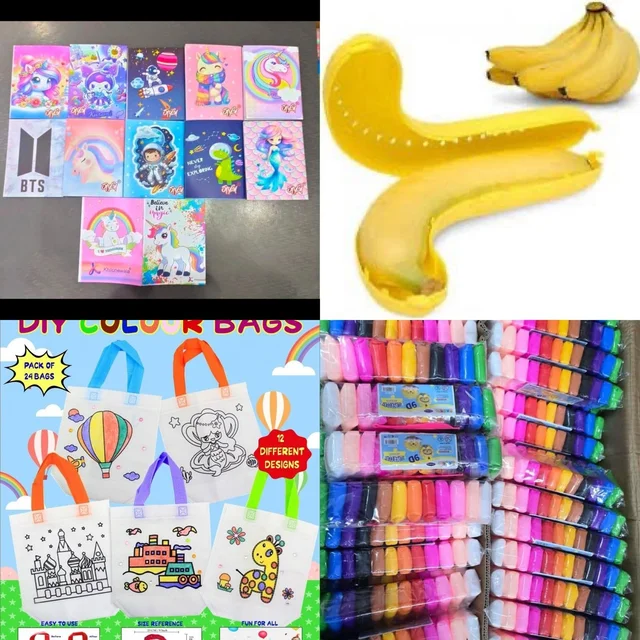 Navratri Combo 1 1 DIY Bag 1 Banana Cover 1 DIY Clay 1 Small Diary (each combo moq 6)