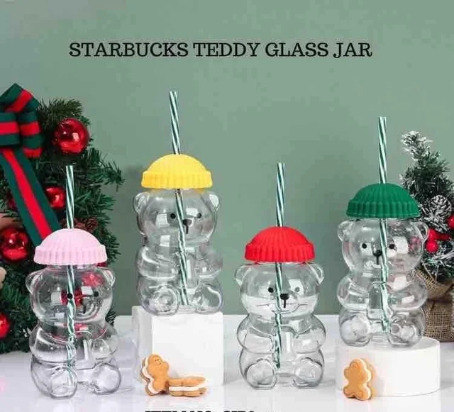 New starbucks teddy glass sipper - 36