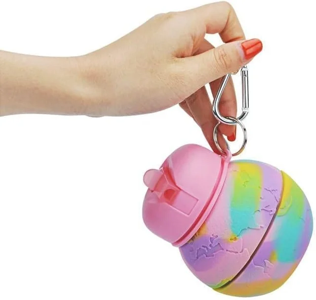 FOLDABLE BOTTLE Earth Water For Picnic, Sports, School, Travel, bicycle, Birthday Gifts, Shockproof, Silicone Collapsible Drink cup with Carabiner Clip Last 5/6 pcs left Color random only