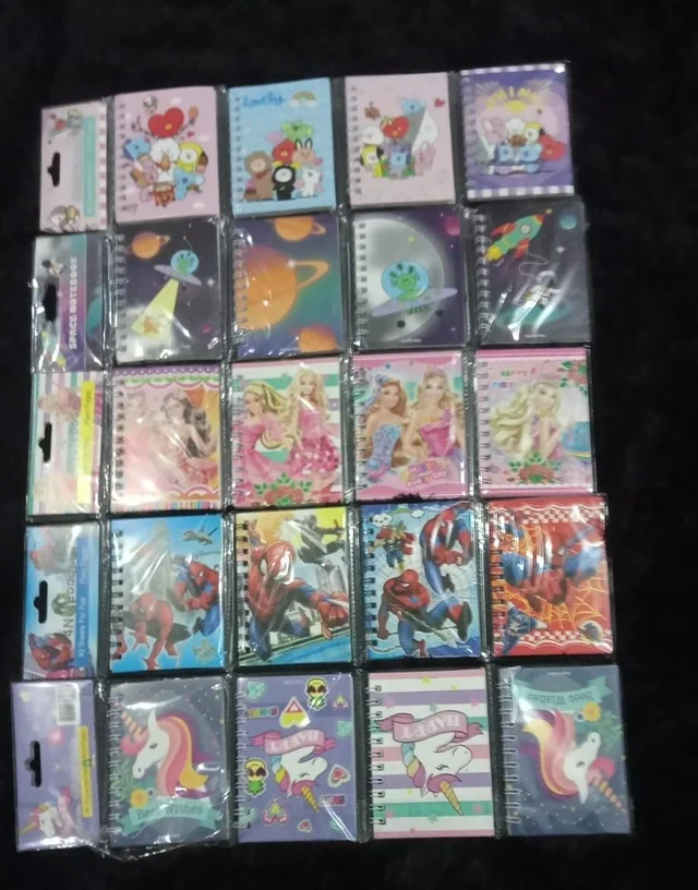 Mini spiral diaries. Design random only girl or boy choice possible