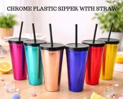 Budget range plastic sipper in chrome