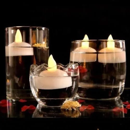 * Water sensor candles* 💥💥💥💥💥💥💥💥💥 Battery Operated Floating Candle diya Lights 💫💫💫💫💫💫💫💫 Tealight Decorative Water Floating LED Candles for Ganesh Utsav, Diwali Decorations,parties, Smokeless & Flameless and a Unique candle for celebration. Pack of 24 pieces box packing💫💫