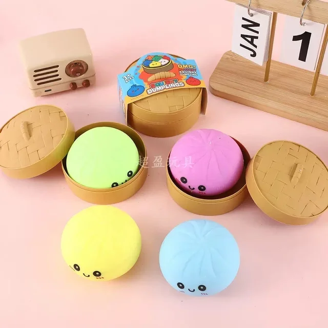 New big size neon color dumpling squishy
