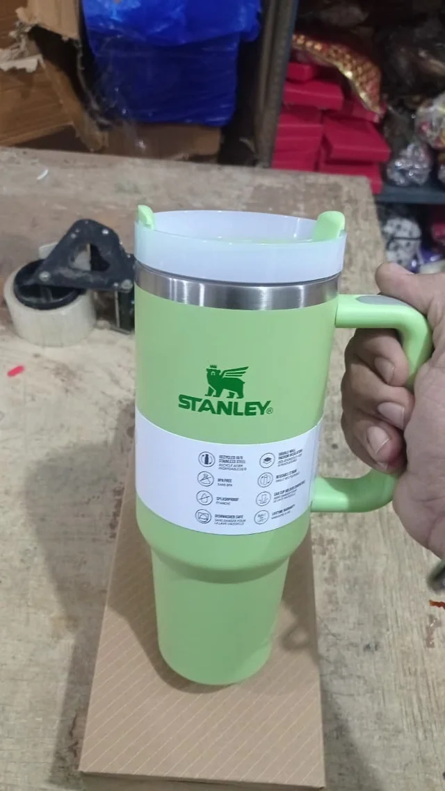 Imported stanley Printed tumblers 1200 ml in solid colours - Green