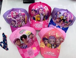 New printed caps for kids in kpop, minecraft and stitch