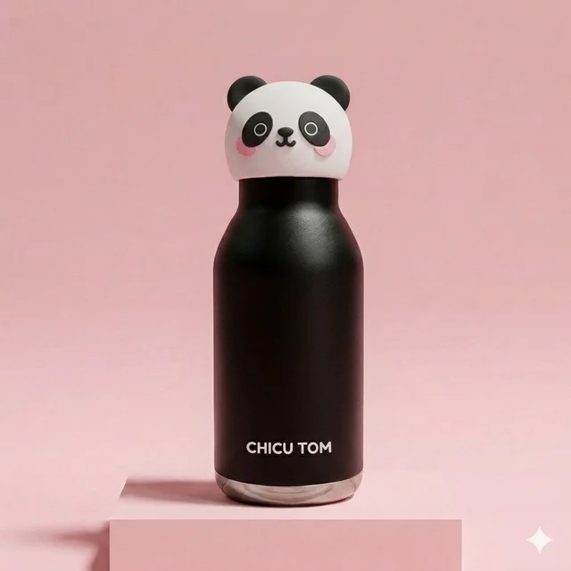 Chicu Tom - 3D Animal Steel Bottle 9 Designs - Panda