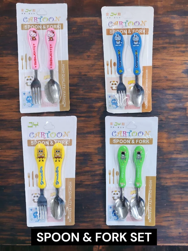 Spoon n fork set. Design mix random only