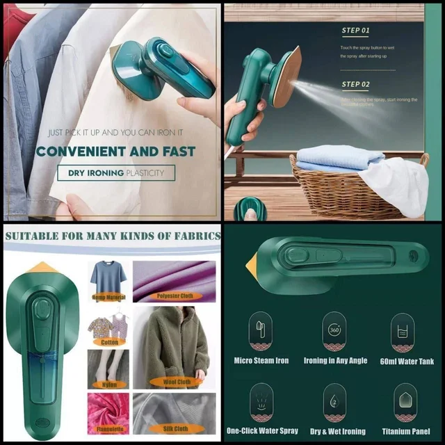 Portable steam iron
