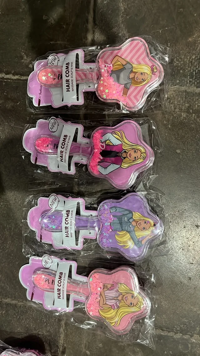 Fancy hair brush for kids 3 themes available stitch, barbie and frozen