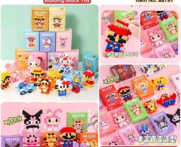 New arrival Dispatch Tuesday Building block toys in cute anime n cartoon character