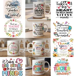 Customised ceramic mug for teachers day Any design can be printed