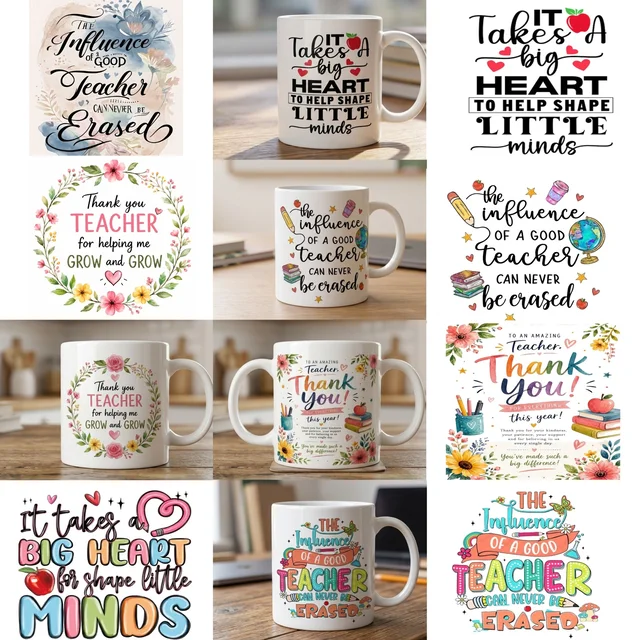 Customised ceramic mug for teachers day Any design can be printed