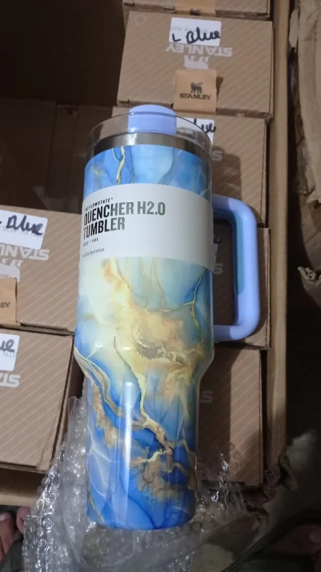 New variety added in stanley steel sippers 1200 ml Premium quality Now with a more rich look - Picton Blue