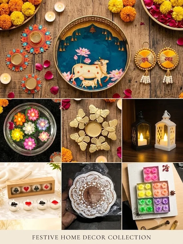 The Pichwai Festive Glow Hamper (HC Diwali Combo 12) | 9-In-1 Luxury Diwali Decor & Lighting Gift Box