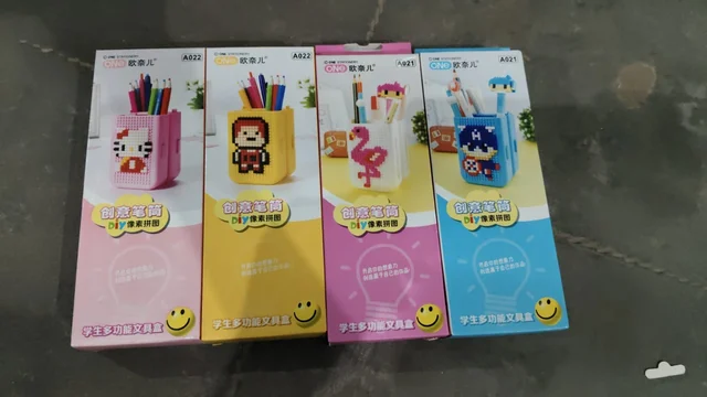 New arrival Pencil box cum pen stand with diy diamond activity kit All real pic shared