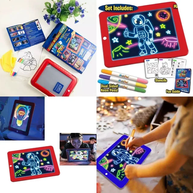 Magic Pad Light-Up Drawing Pad for kids.