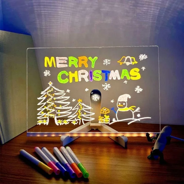 Acrylic luminescent writing board Size 20*20 cms Limited stock