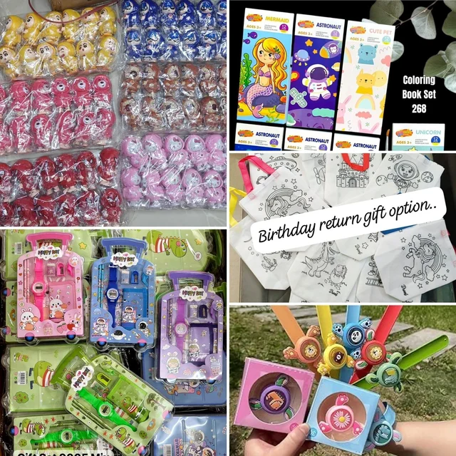 Kanjak Hamper 1 1 Gift set 1 face changing Keychain 1 small coloring book 1 Diy bag 1 Spinner band