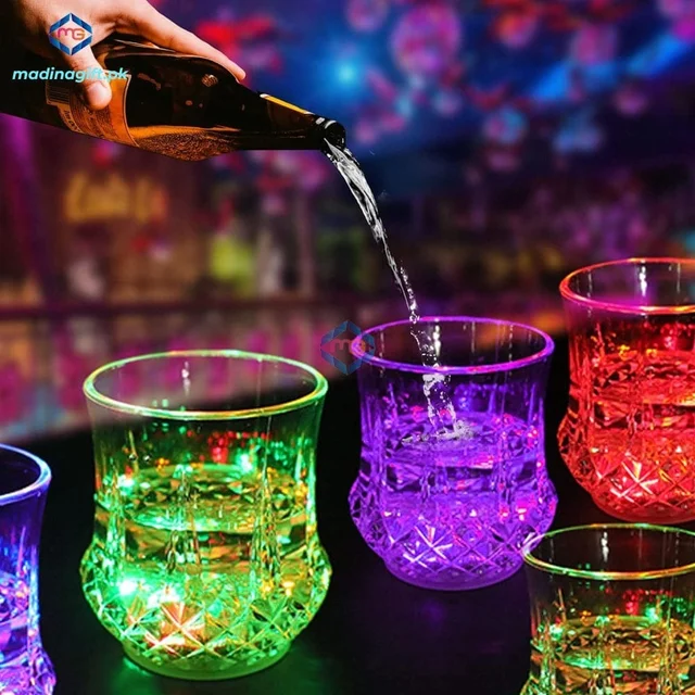 New magic glasses Pour any liquid and the light glows Box packing