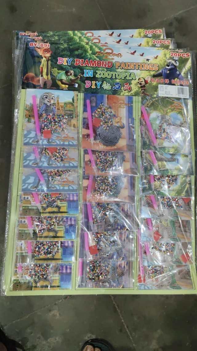 New arrival Diy diamond paper kit in kpop and zootopia theme Buy set of 20 kits