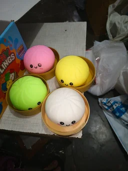 New big size neon color dumpling squishy