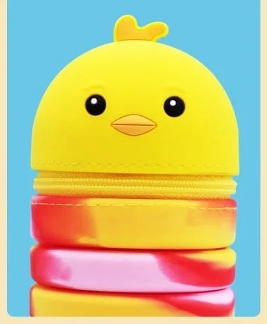 New designs added Silicon expandable pencil pouch