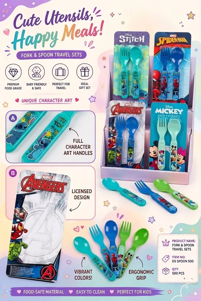 Disney plastic cutlery