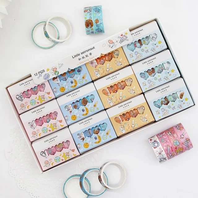 Space theme washi tapes set of 4
