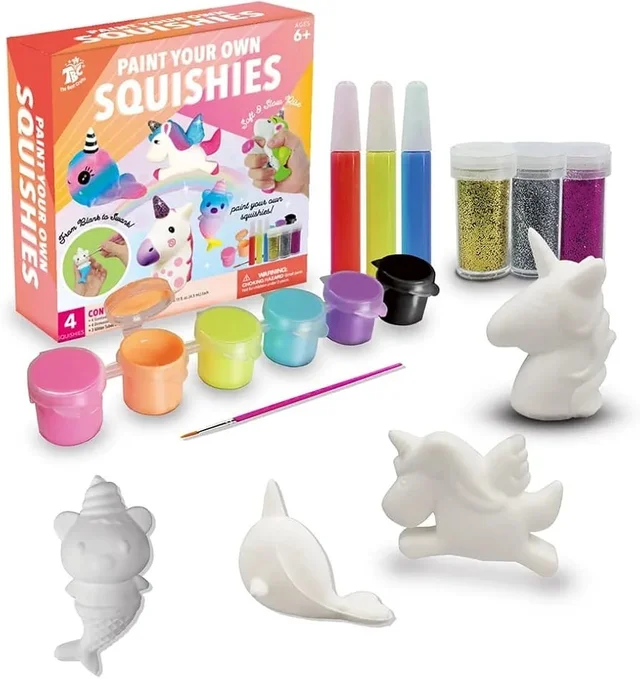 DIY Scented Squeeze Toys - 4PCS Craft Kit for Stress Relief & Fun