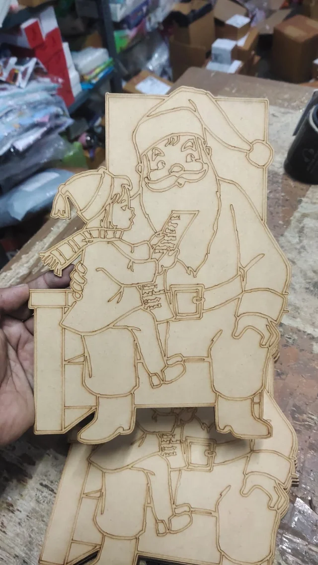 Only 3-3 pc left in each design Mdf diy cutouts for Christmas