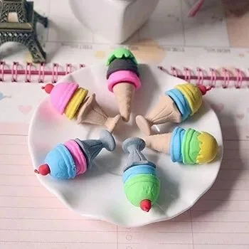 New mini icecream erasers Box of 48 pcs