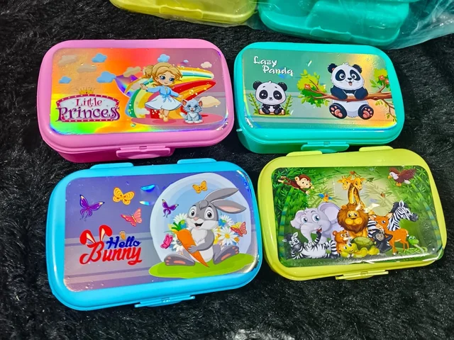Plastic tiffin boxes for kanjak gifting