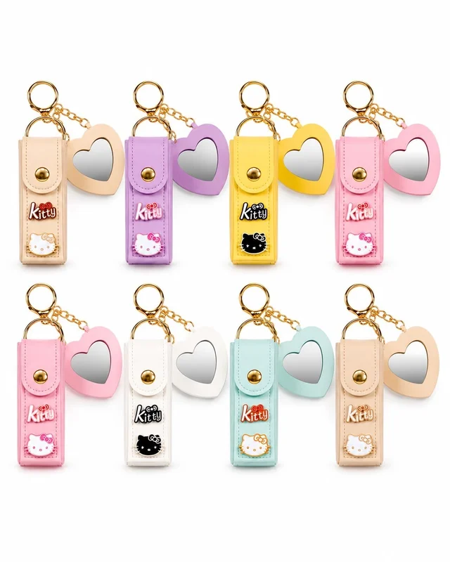 Lipstick case with heart mirror now with hello kitty design