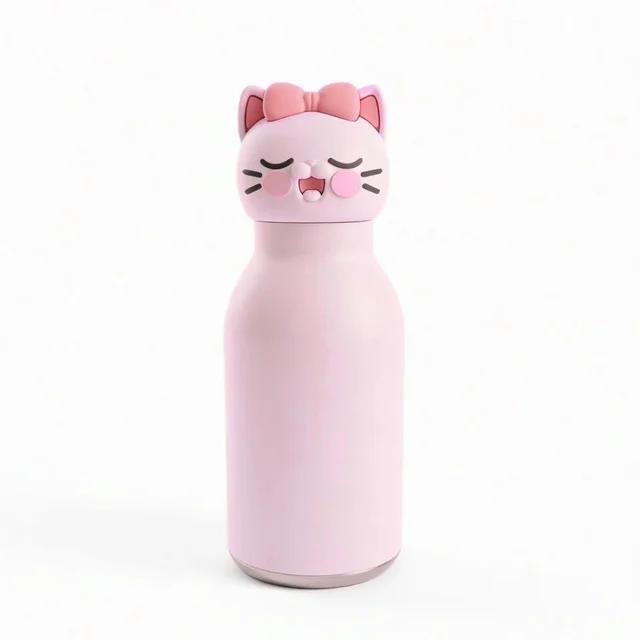Chicu Tom - 3D Animal Steel Bottle 9 Designs - Kitty