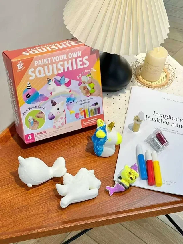 DIY Scented Squeeze Toys - 4PCS Craft Kit for Stress Relief & Fun