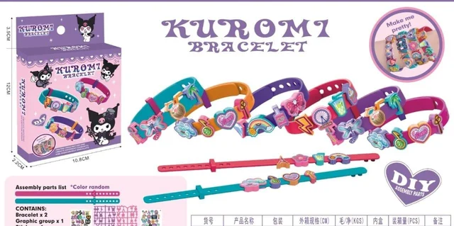 New diy bracelet kits in kuromi and capybara themes