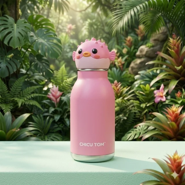 Chicu Tom - 3D Animal Steel Bottle 9 Designs - Deer