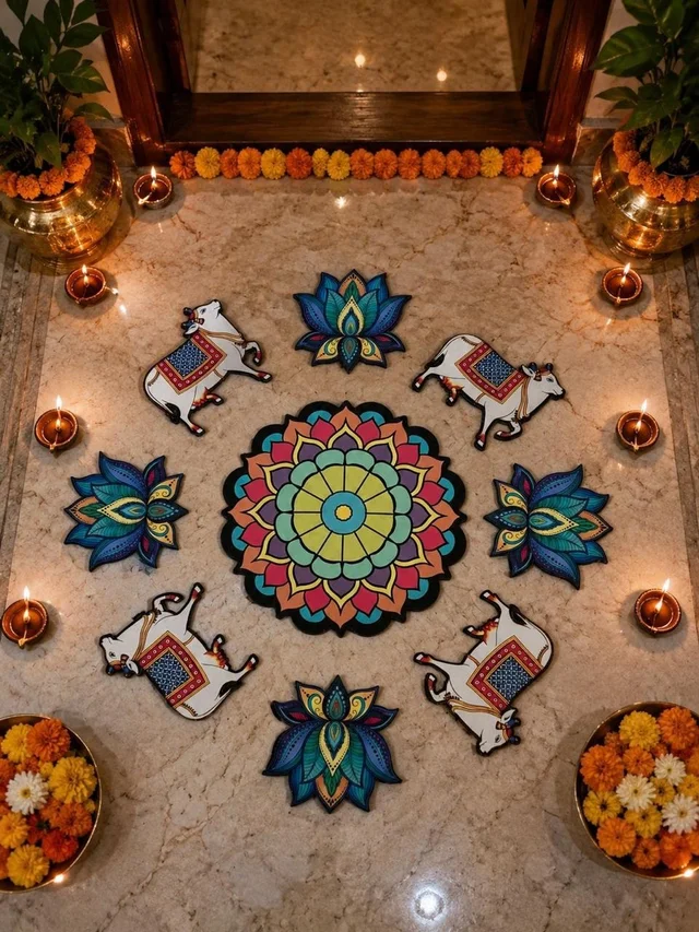 New mdf rangoli