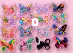 New butterfly shapes hair accessories box (4 layered)