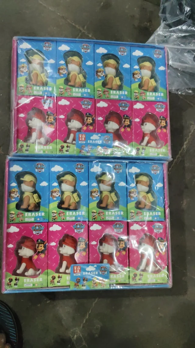 New arrival Paw patrol erasers in big size Single pc box packing