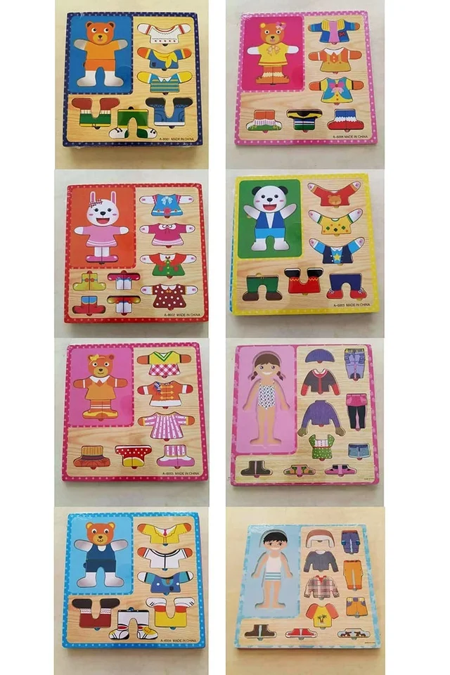 New dress design wooden puzzle Design random only