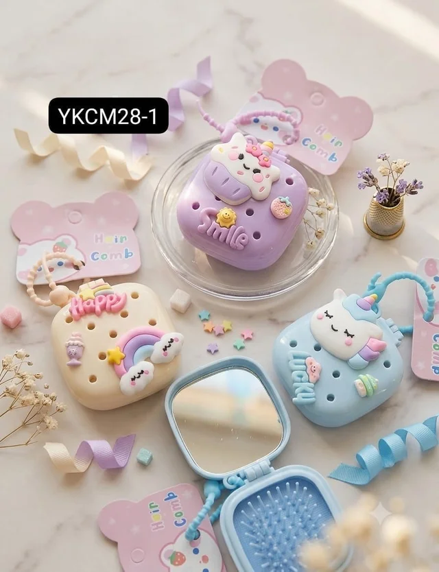 Kawaii mirror comb