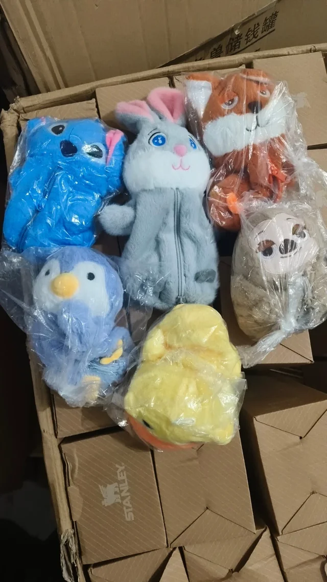 Premium quality plush material theme pencil pouches