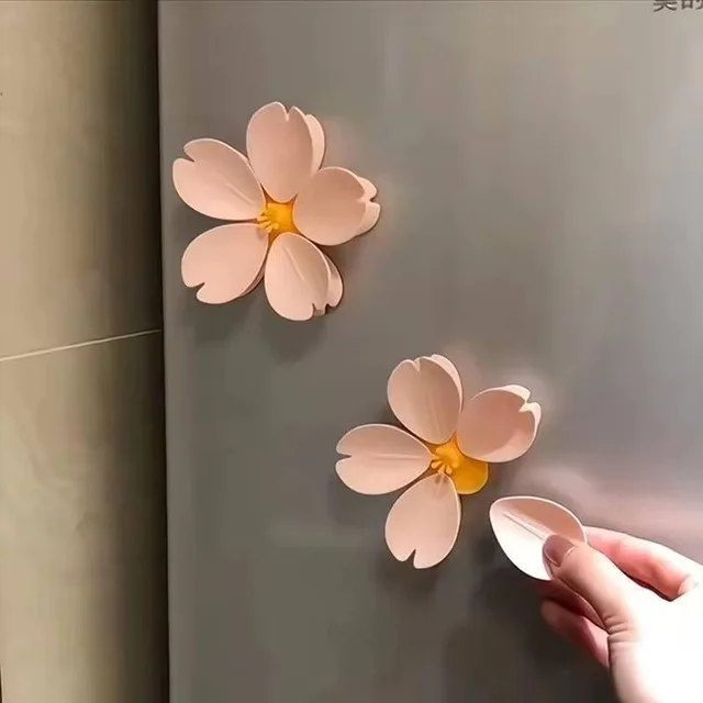 Cute magnetic flower clips for food packets and more