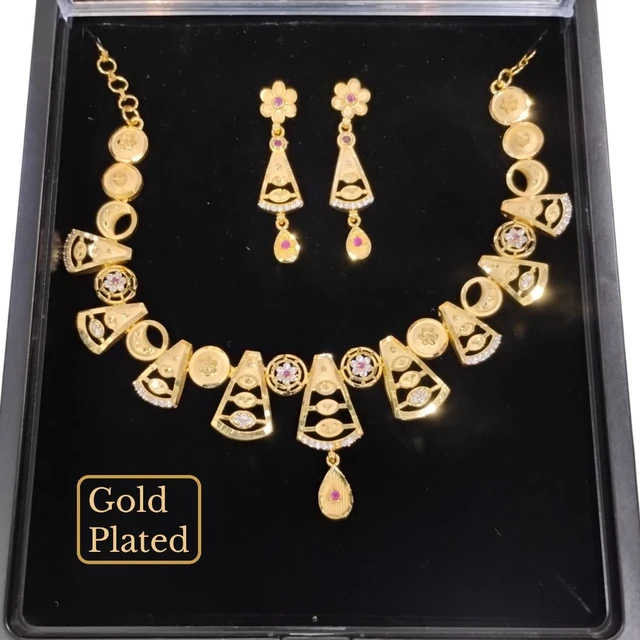 Necklace Set Gold Plated 
