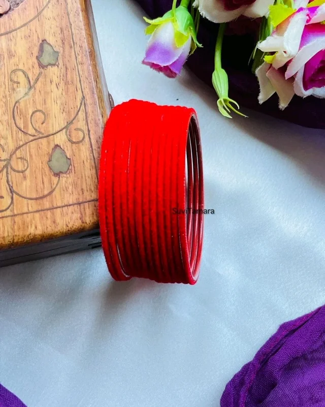 Velvet Bangle Mattal  Packet (36 Pcs.)