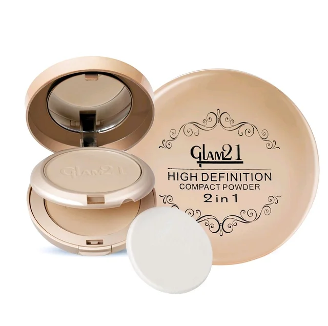 Glam21  High Definition Compact Powder 2 IN 1 ( Face Powder) 
