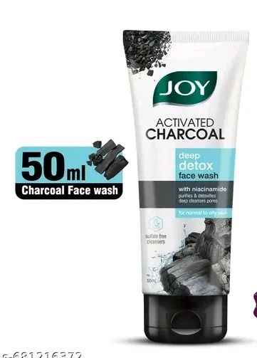 Joy Charcoal Activated Face Wash 50ml.