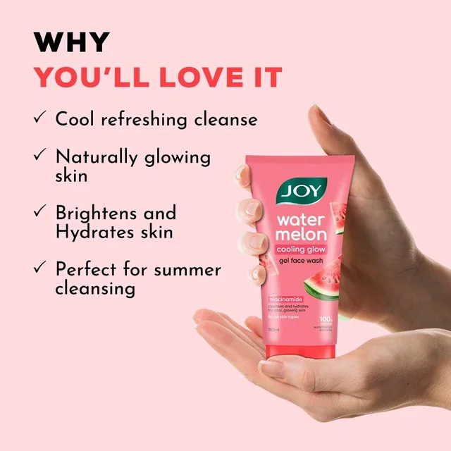 Joy Watermelon Cooling Glow Facewash 50ml.